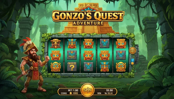 Gonzo's Quest স্লট গেম Krikya Casino